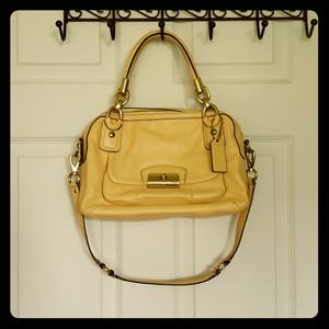 Coach butter yellow purse